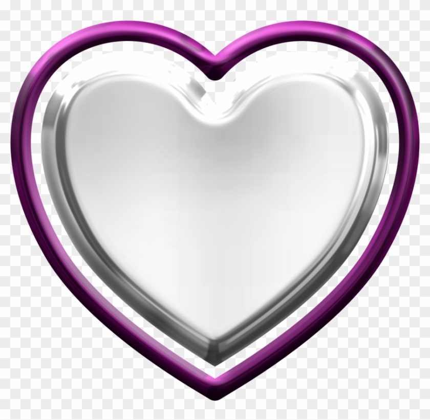 Artsy Bee Digital Images Free Clip Art - Silver Transparent Heart Png #2487826