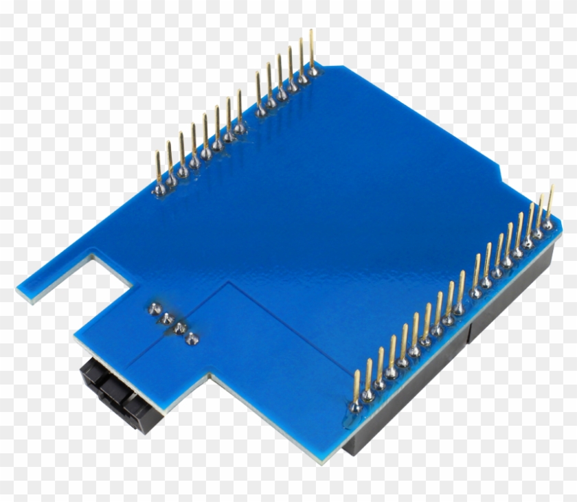 Arduino Uno I2c Shield Bottom View - Composite Material Clipart #2487921