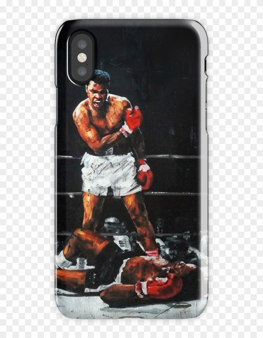 Muhammad Ali Knocks Out Sonny Liston Iphone X Snap - Boxing Iphone 8 Case Clipart