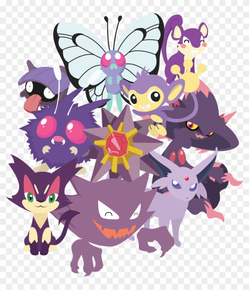 Pokemon Pink Purple Espeon Haunter Jigglypuff Clefairy - Pokemon Haunter Clipart #2488014