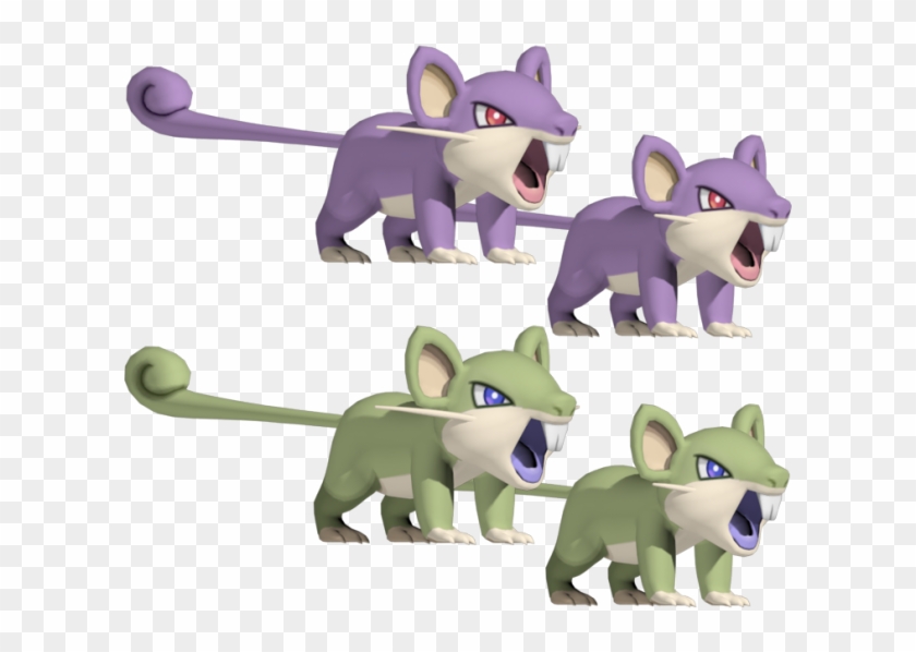 Rattata 3d Model , Png Download - Rattata Model Clipart