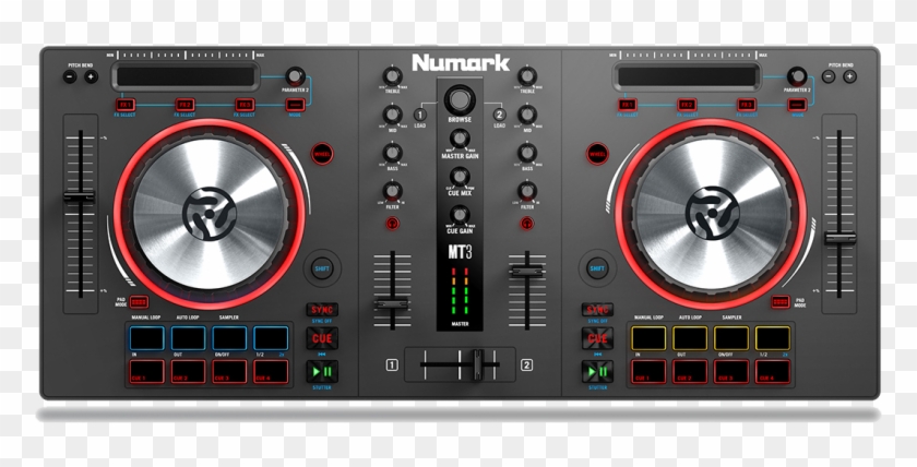 Virtualdj Le V8 Included - Numark Mixtrack 3 Clipart
