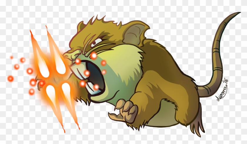 Raticate Used Hyper Fang By Dragonchildx - Rattata Hyper Fang Clipart #2488521