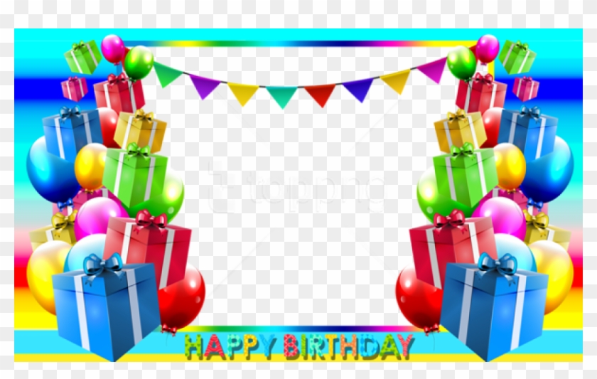 Free Png Happy Birthday Png Blue Photo Frame Background - Frame Happy Birthday Png Clipart #2488558