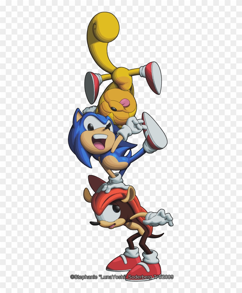 Click To Edit - Sonic Mighty And Ray Clipart #2488800