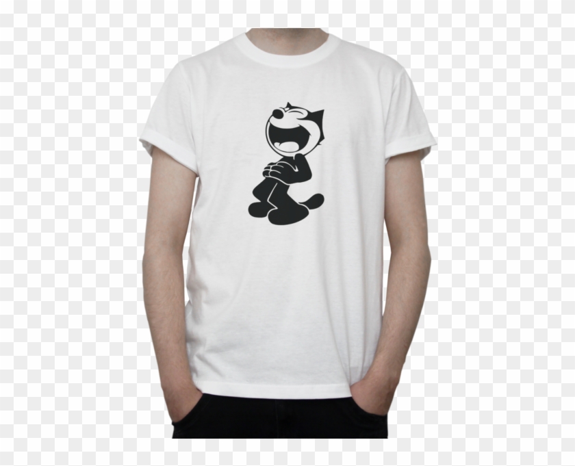 Felix The Cat Cartoon T Shirt Vintage Badass B&w Character - Silk Road Logo T Shirt Clipart