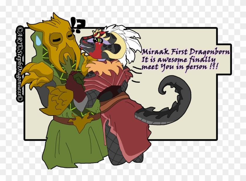 Scidnewl - Miraak X Dragonborn Fanart Clipart