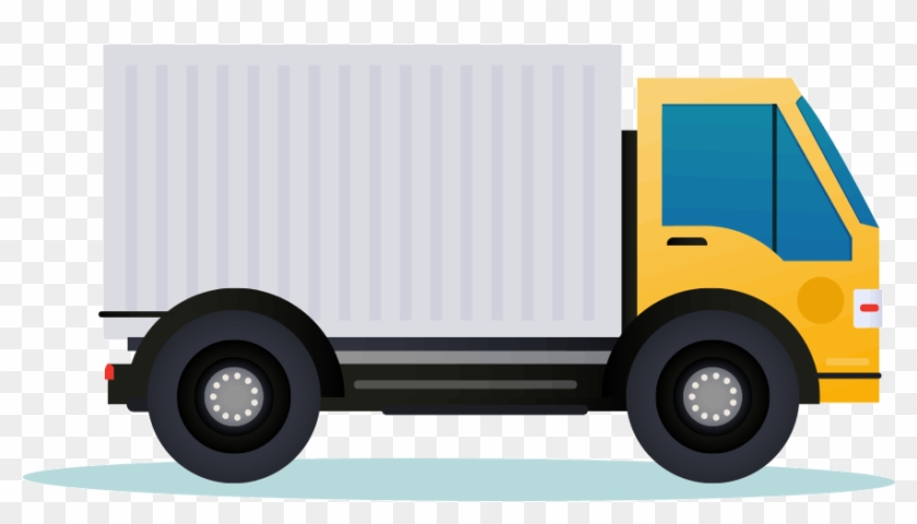 Advertise Moving Truck - Illustration Clipart