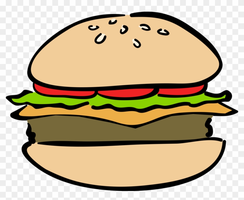 Burger Vector Bun - Cheeseburger Clipart