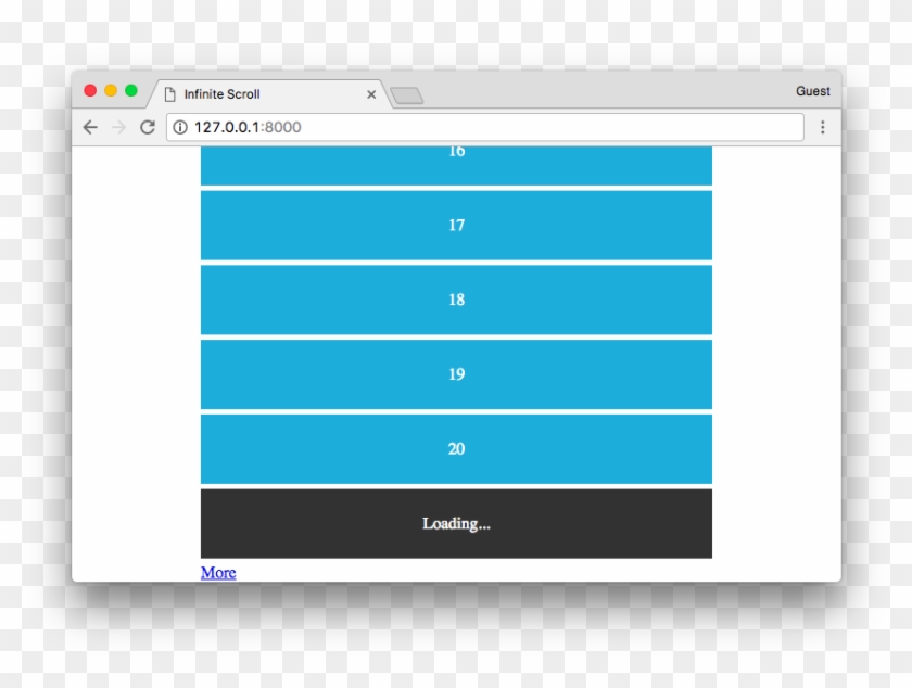 Class-based View Example With Models - Django Endless Pagination Demo Clipart