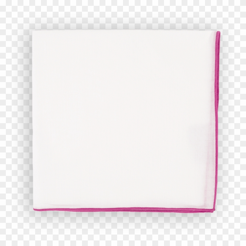 Fuchsia Trim Pocket Square - Construction Paper Clipart