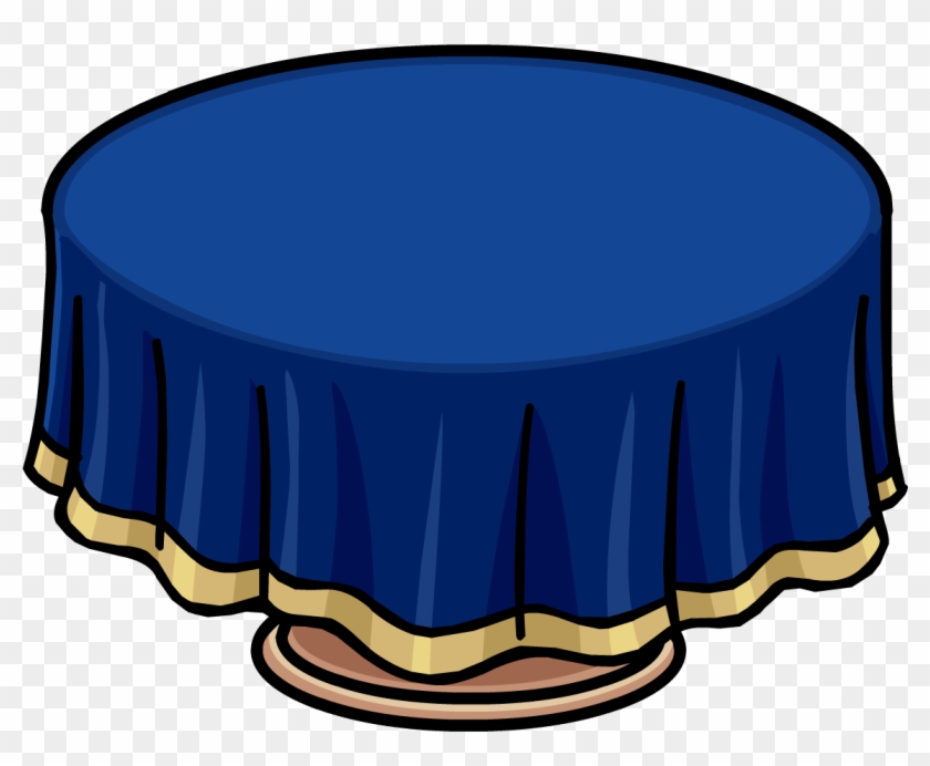 Formal Table Furniture - Blue Table Clipart Png Transparent Png #2489365