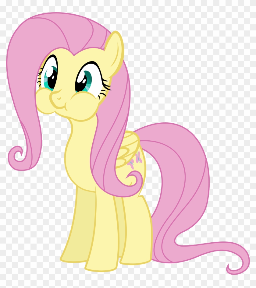 Fluttershy - Fluttershy Holding Breath Clipart
