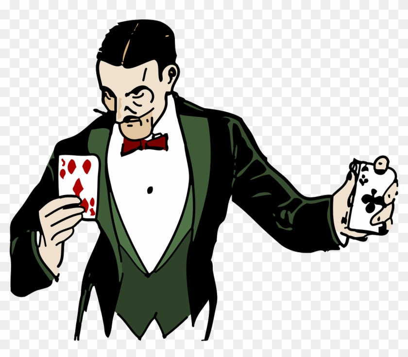 Illusionist Magic Magician Cards Png Image - Clipart Magician Transparent Png
