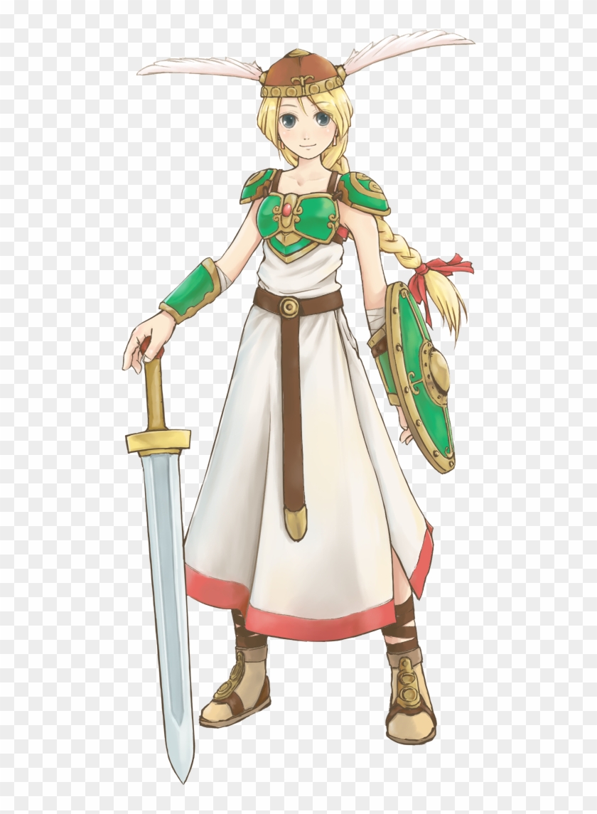 Valkyrie No Densetsu Valkyrie Armor Dress Sword Transparent - Cartoon Clipart