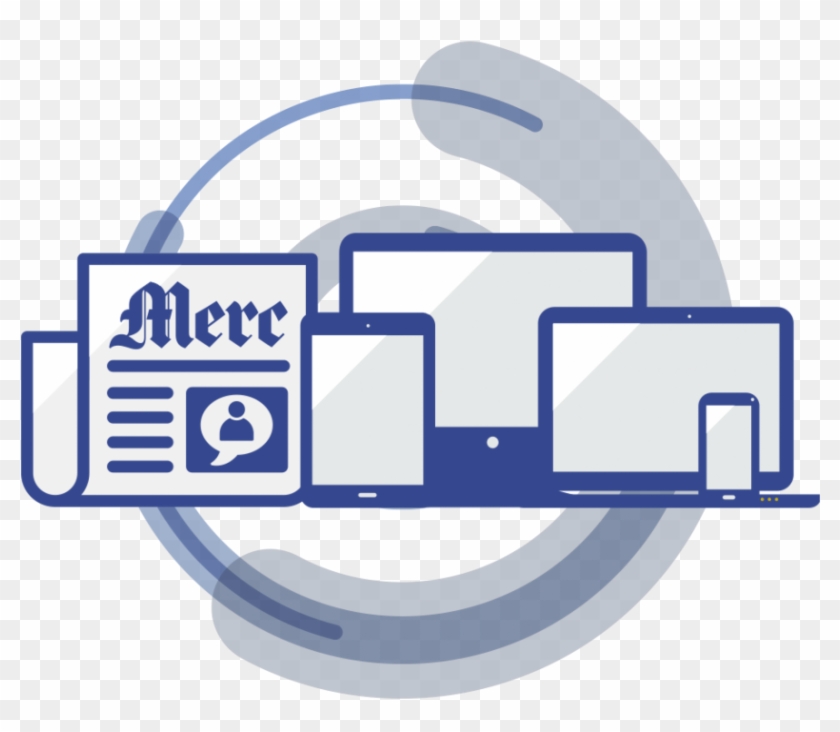 Advertisement Clipart Print Media - Print Media Advertising Icon - Png Download #2489791