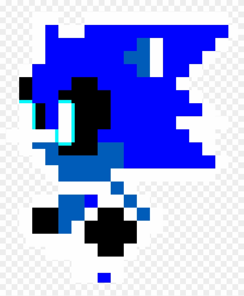 Negative Super Sonic - Commodore Logo Pixel Art Clipart #2489833