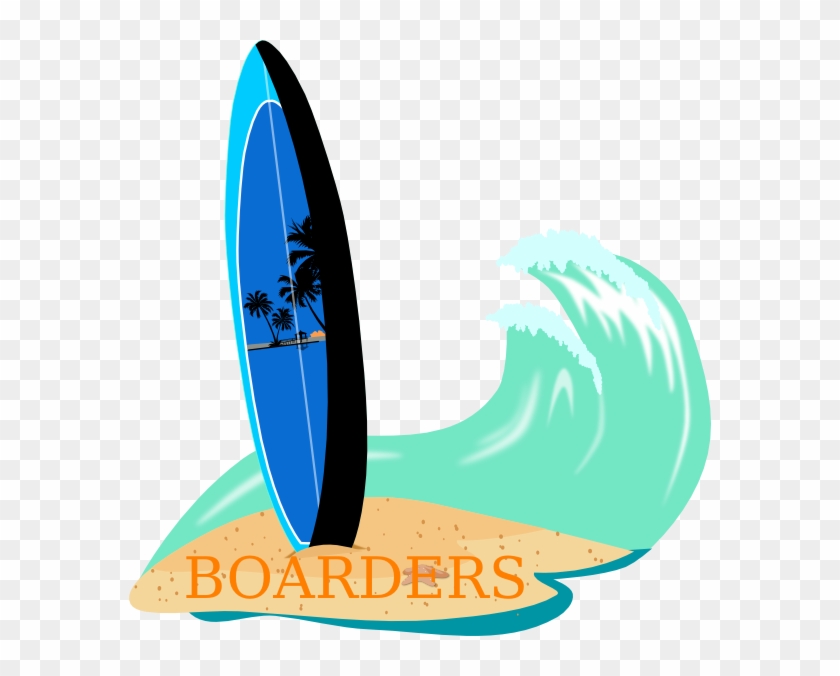 Original Png Clip Art File Surfboard Svg Images Downloading - Surfboard With Wave Clipart Transparent Png #2490117