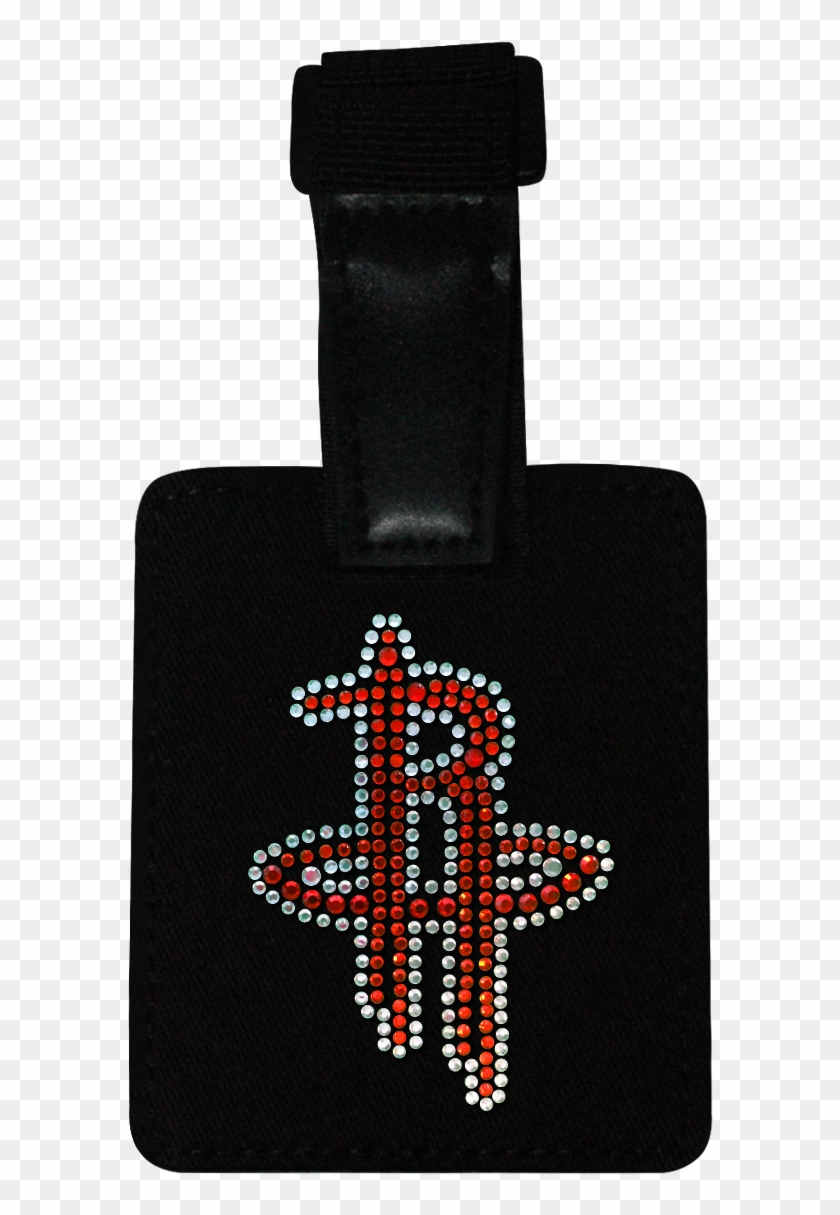 Houston Rockets Rhinestone Luggage Tag - Cross Clipart