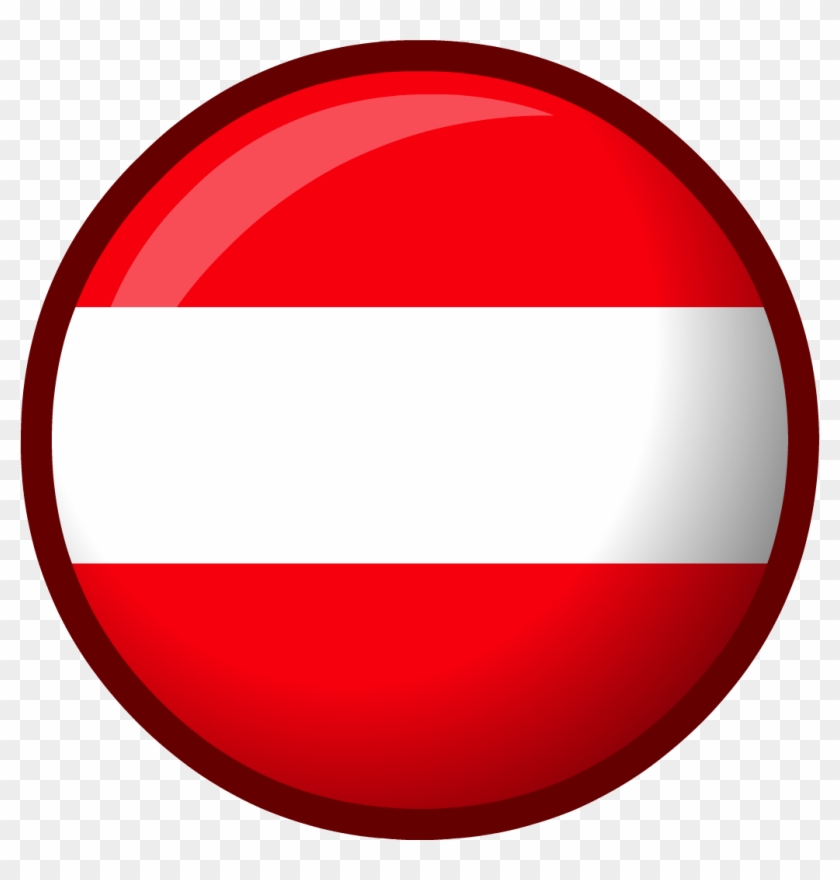 Austria Flag Icon Icons Png - Austria Flag Circle Png Clipart #2490531