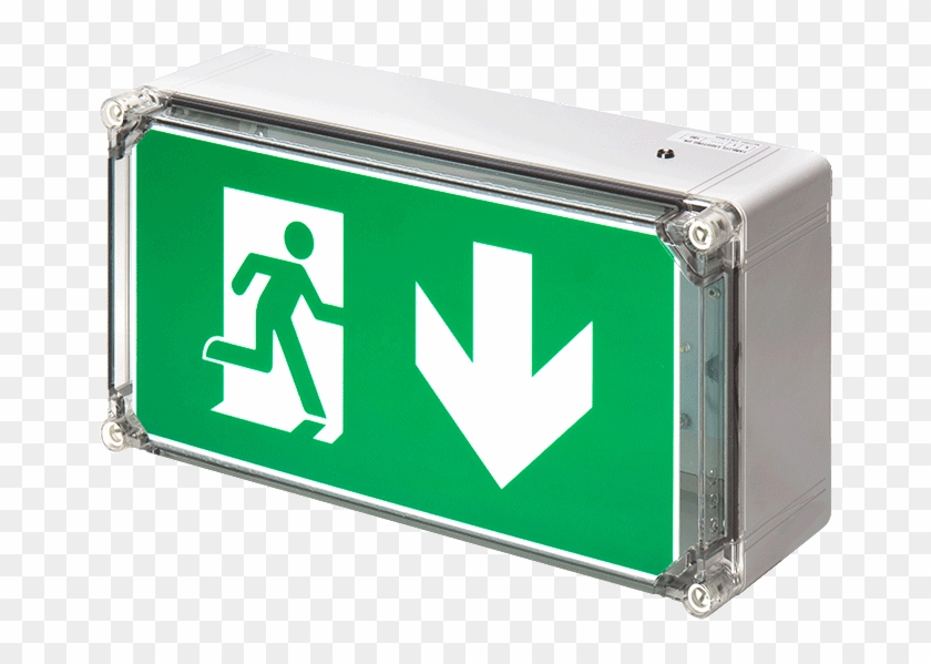 Wp Exit Box Weatherproof Emergency Exit Box Product - Weatherproof Emergency Exit Signs Clipart #2490856