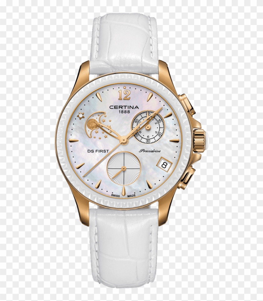 Ds First Lady Chronograph Moon Phase - Certina Ceramic First Lady Clipart #2490964