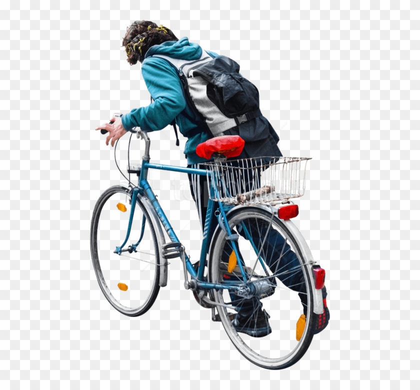 Free Png Walking With His Bike Png Images Transparent - Walking With Bike Png Clipart #2492185