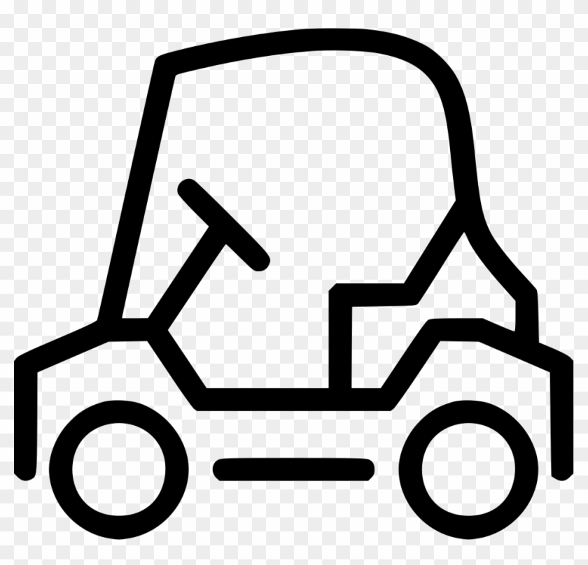 Golf Car Cart Electric Comments - Golf Cart Icon Png Clipart #2492377