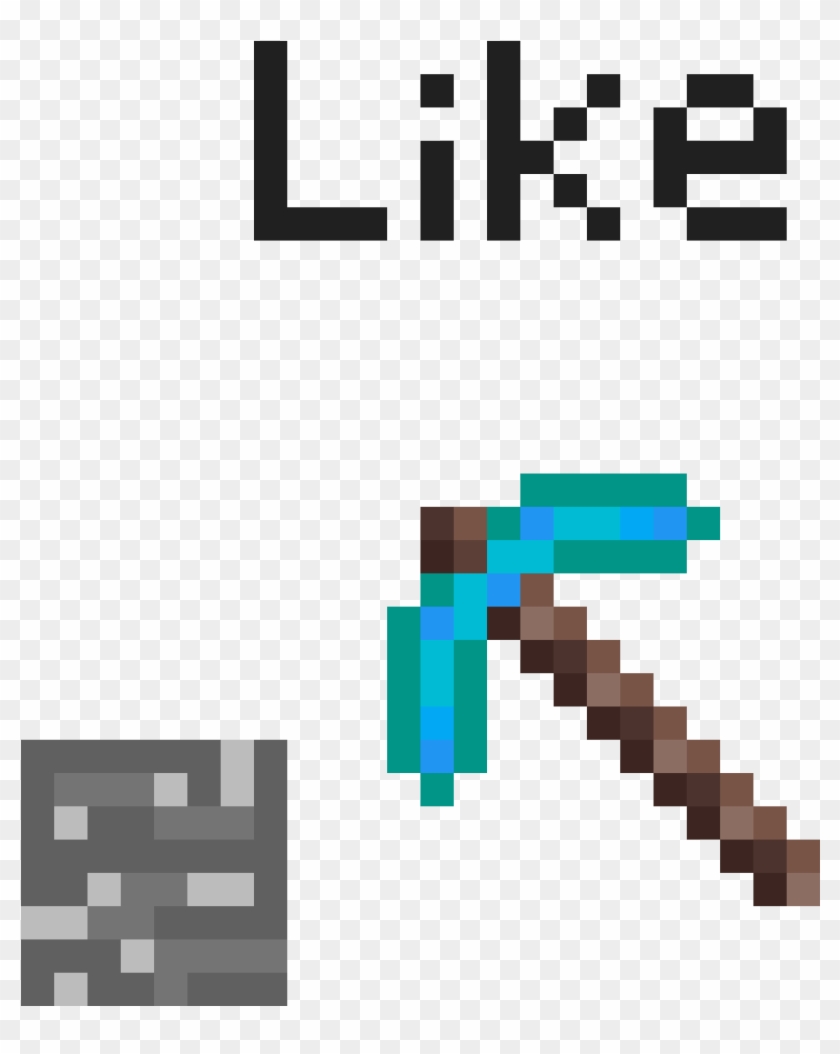 Pickaxe - Minecraft Pickaxe Transparent Clipart #2492407