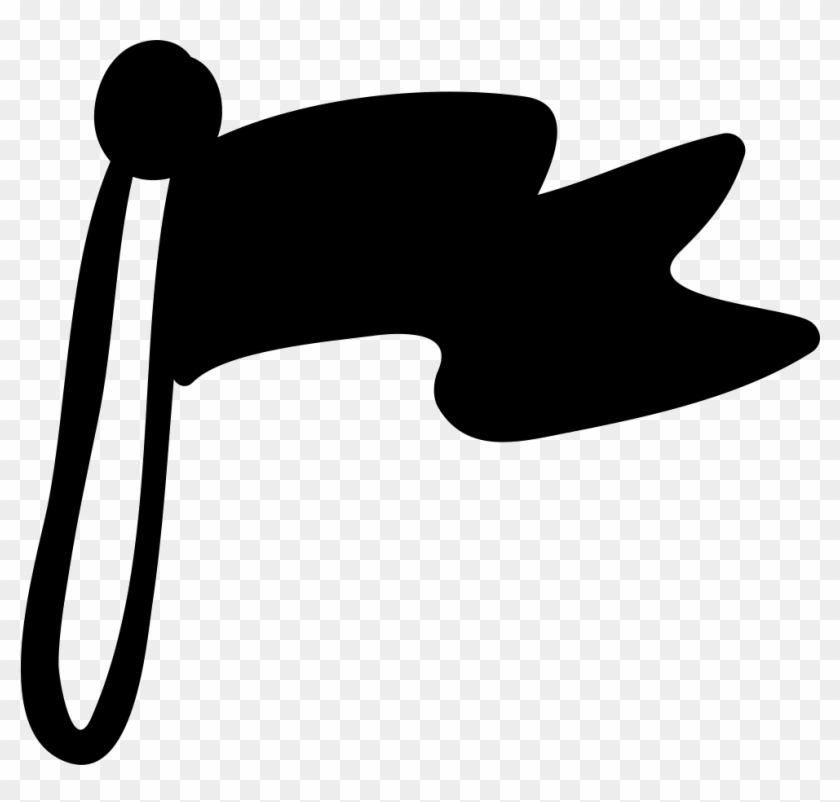 Black Flag Sportive Handmade Symbol Comments - Scalable Vector Graphics Clipart #2492863