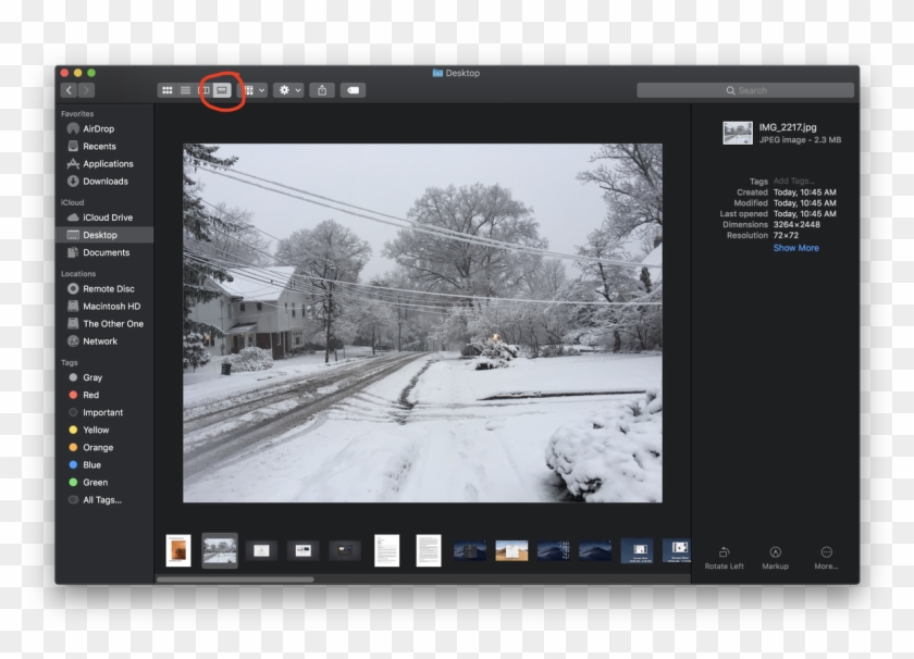 Here's The New Gallery View In Macos Mojave - Graphics Software Clipart