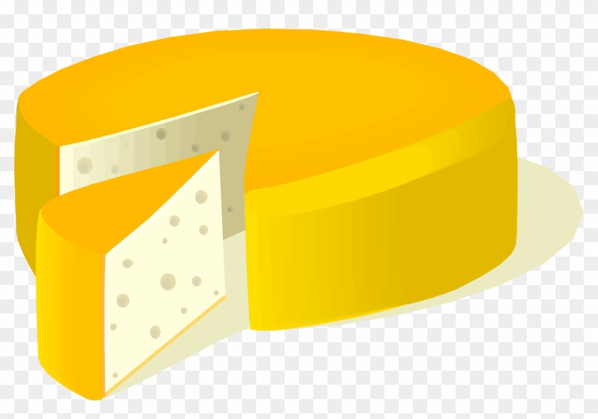 Cheese Food Edam Cheese Slice Png Image - Wheel Of Cheese Clip Art Transparent Png #2493879