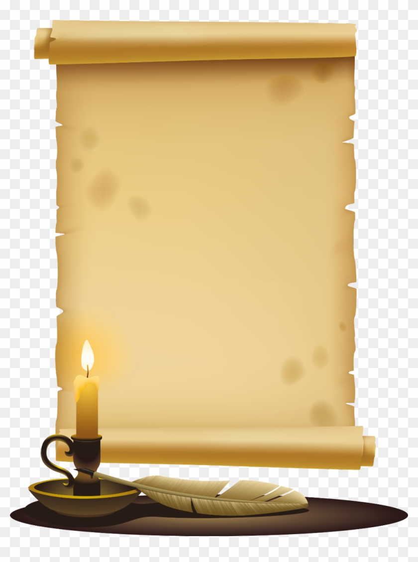 #pergamino - Medieval Scroll Clipart - Png Download