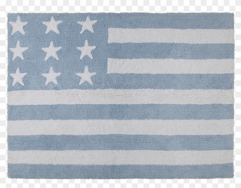 Washable Rug American Flag Baby Blue / Alfombra Lavable - Rugs Clipart