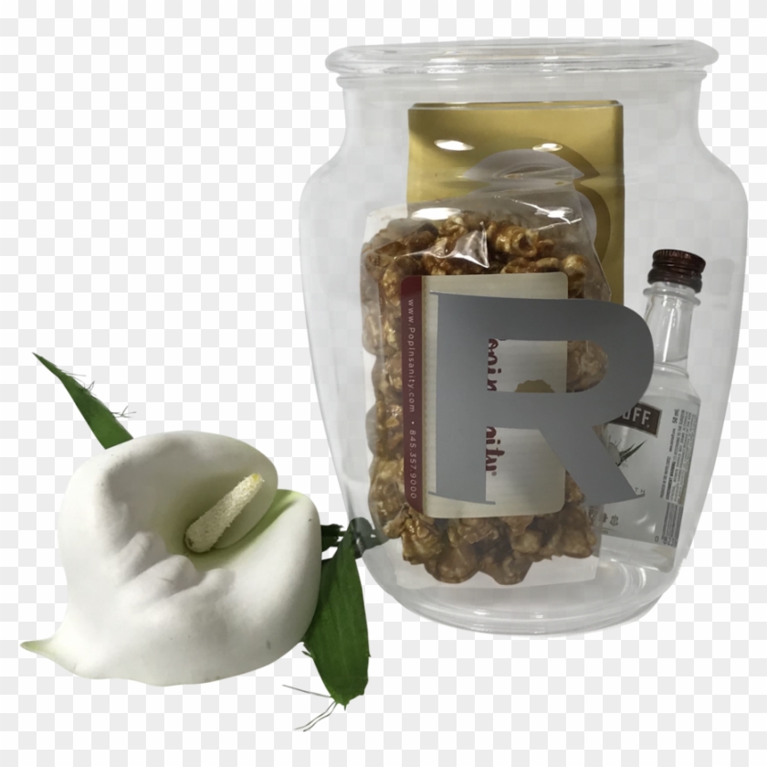 Small Acrylic Cookie Jar Mishloach Manos - Anthurium Clipart