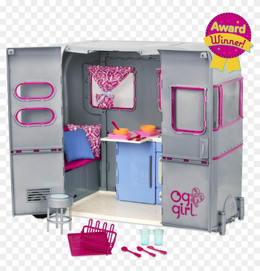Rv Seeing You Camper For 18-inch Dolls - Our Generation Doll Camper Van Inside Clipart #2494865