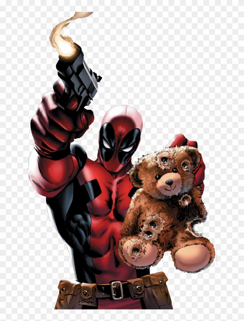 Deadpool With Teddy Bear Clipart
