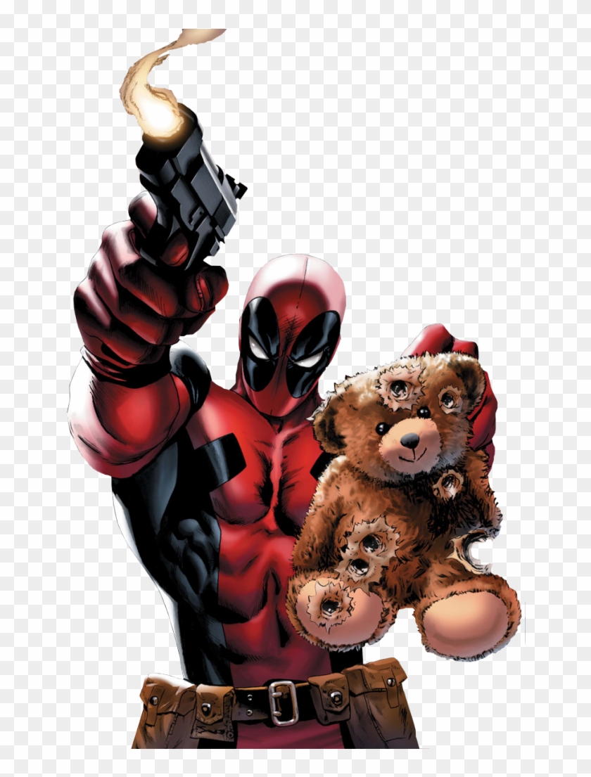 Deadpool With Teddy Bear Clipart #2495081
