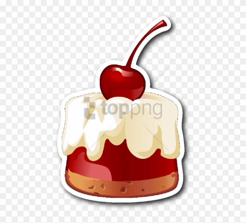 Free Png Jello With Cherry On Top Sticker - Dessert Clipart #2495163