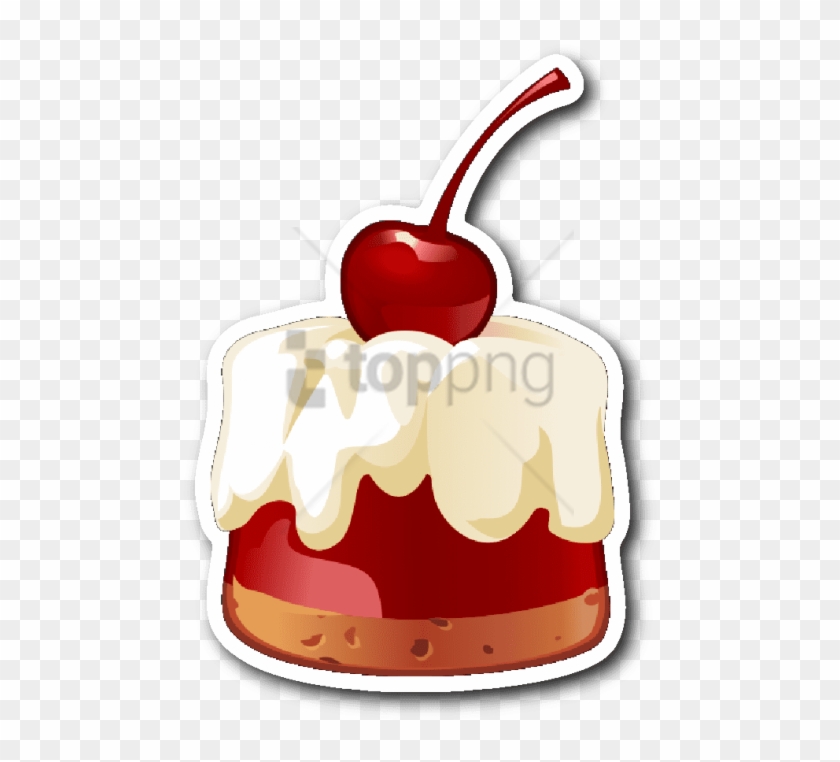 Free Png Jello With Cherry On Top Sticker - Dessert Clipart #2495163