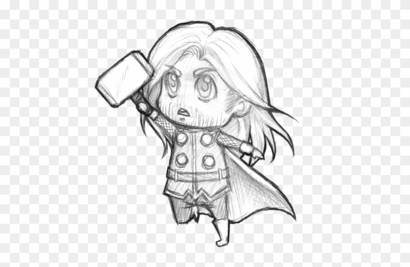 Thor Coloring Pages Chibi Clipart #2495200