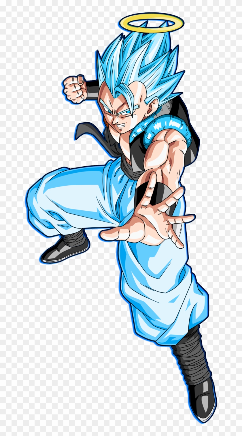 Ssgss Gogeta Blue Glow Blue Black Alternate By Squad8star-d93xdx9 - Naruto And Goku And Luffy Fusion Clipart #2495350