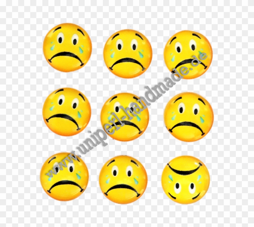 Emoji Cabochon, 14 Mm, Crying Face - Smiley Clipart #2495390