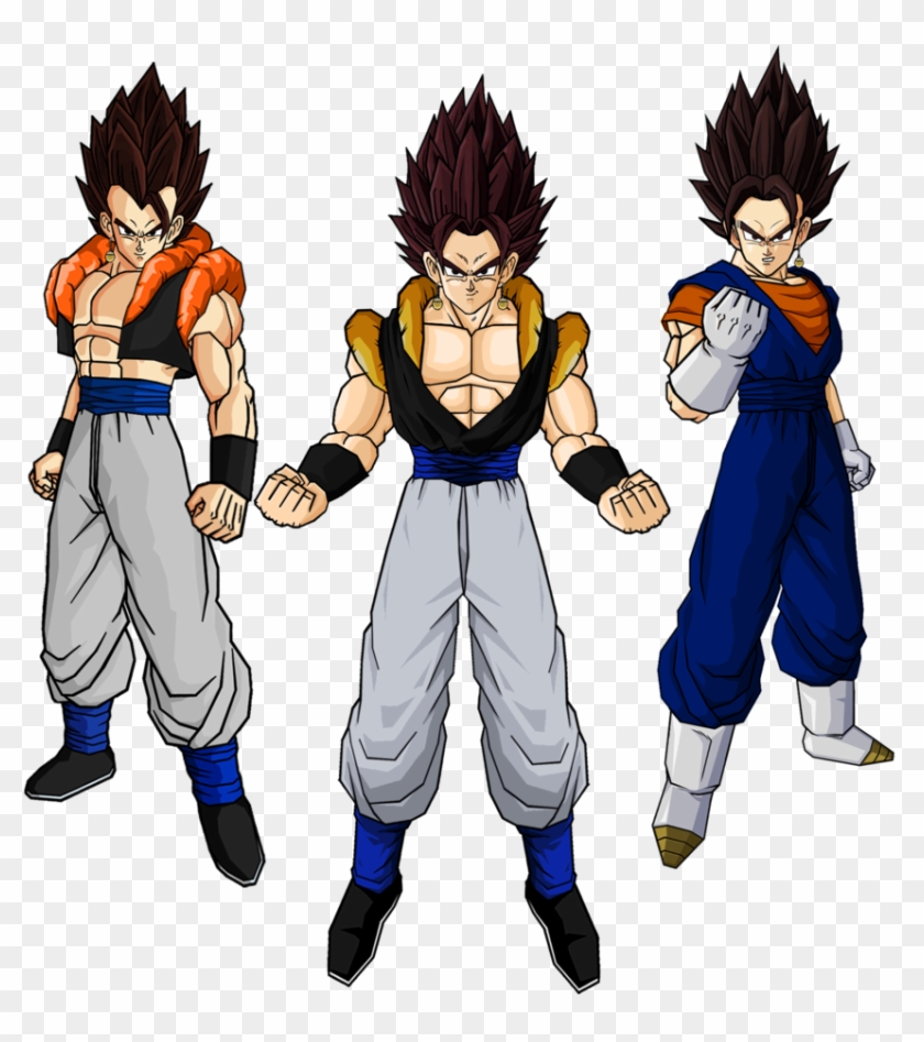 Gogeta Is Famous For His Amazing Power And Speed, And - Gogeta And Vegito Potara Fusion Clipart