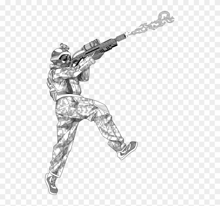 Phation Rudragon Inktober Inktober2018 Scorched - Soldier Clipart #2495902