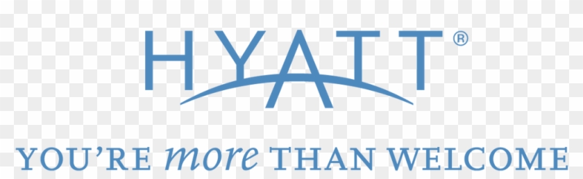 Blue Hyatt Logo With You&rsquore More Than Welcome - Hyatt Logo Transparent Clipart #2499515