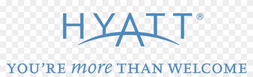 Blue Hyatt Logo With You&rsquore More Than Welcome - Hyatt Logo Transparent Clipart