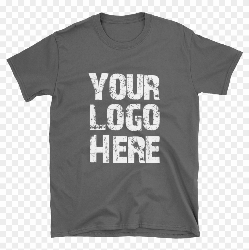Yourlogoherewhite Mockup Flat-front Black - Whatever It Takes Avengers T Shirt Clipart