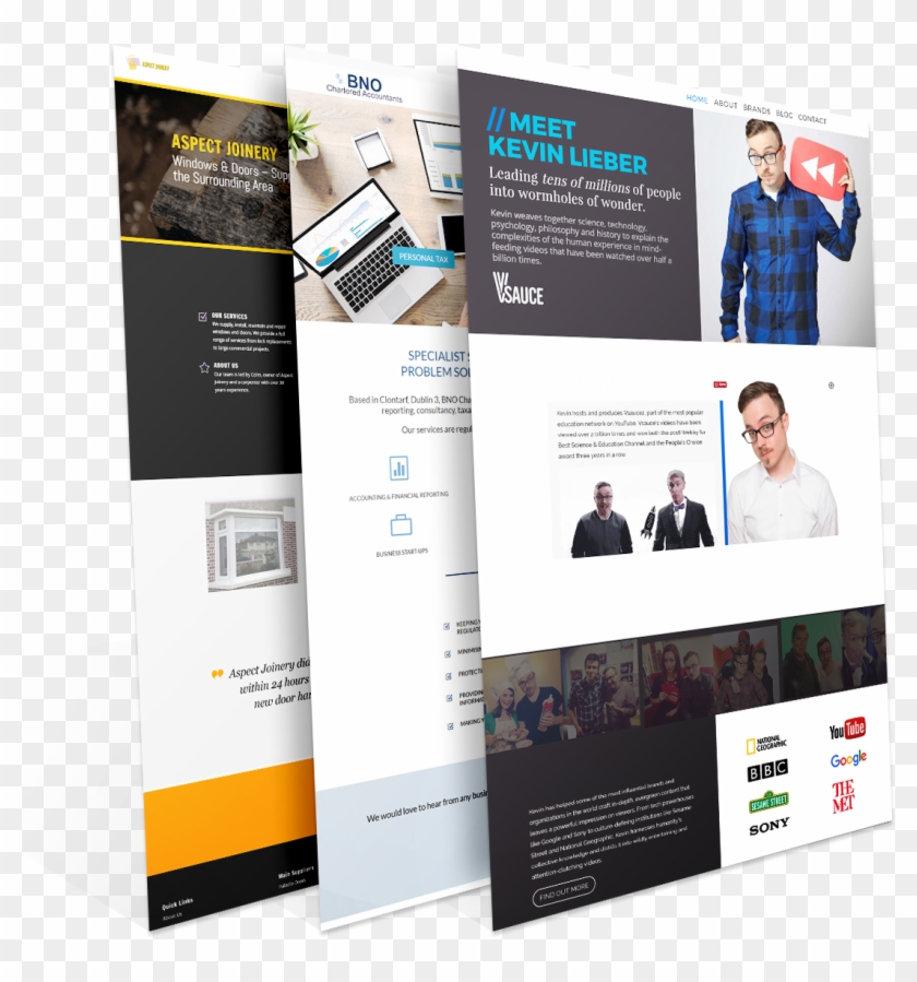 Examples Of Websites Created By Alpha Pixa - Flyer Clipart