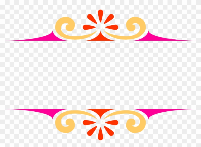 Colorful Corner Border Design Png - Border Design Colorful Png Clipart